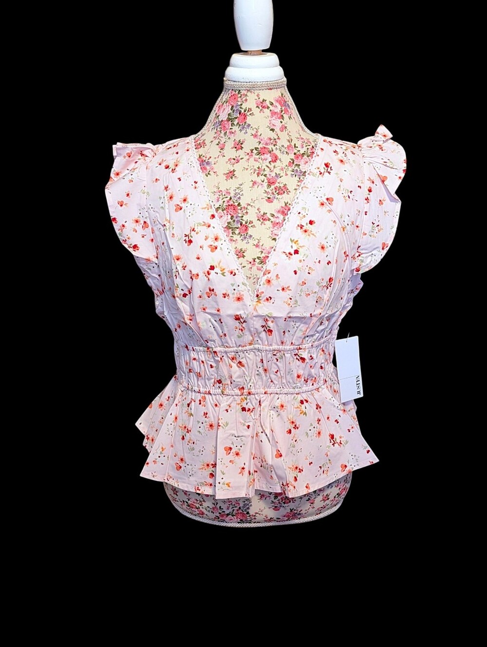JustFab Floral Woven Top